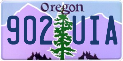 OR license plate 902UIA