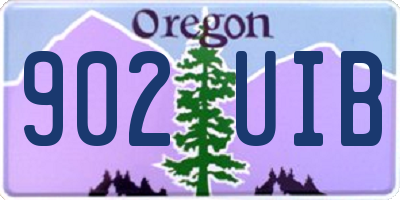 OR license plate 902UIB