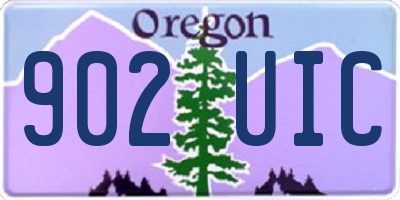 OR license plate 902UIC