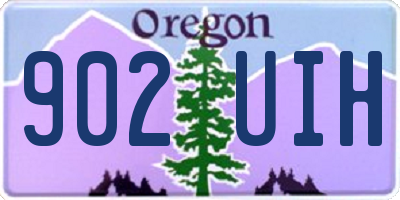 OR license plate 902UIH