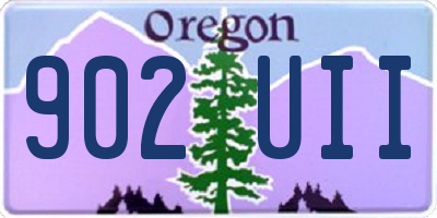 OR license plate 902UII