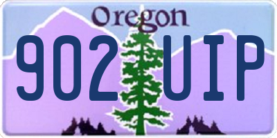 OR license plate 902UIP