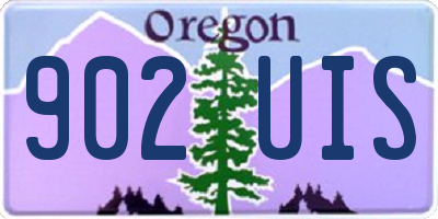 OR license plate 902UIS
