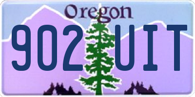 OR license plate 902UIT