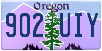 OR license plate 902UIY