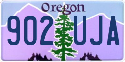 OR license plate 902UJA