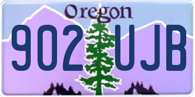 OR license plate 902UJB