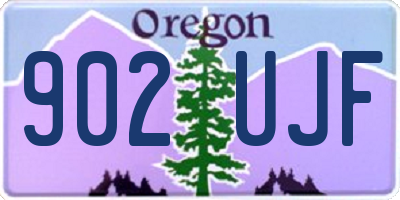 OR license plate 902UJF