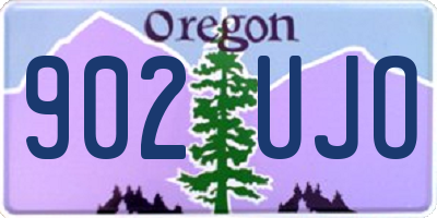 OR license plate 902UJO