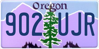 OR license plate 902UJR