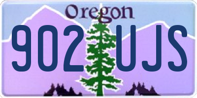 OR license plate 902UJS