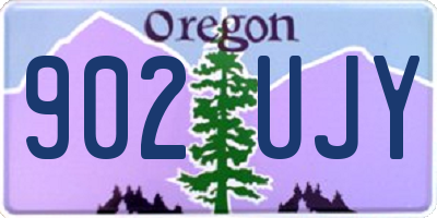 OR license plate 902UJY
