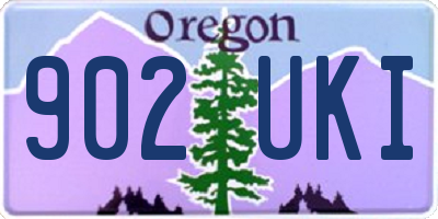 OR license plate 902UKI