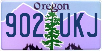 OR license plate 902UKJ