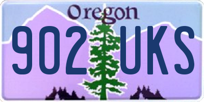 OR license plate 902UKS