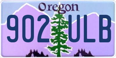 OR license plate 902ULB