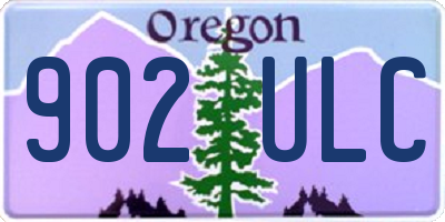 OR license plate 902ULC