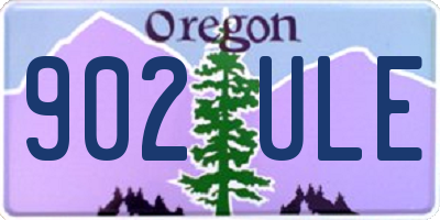OR license plate 902ULE