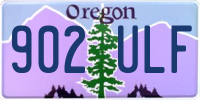 OR license plate 902ULF