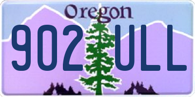 OR license plate 902ULL