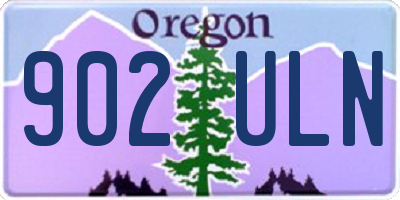OR license plate 902ULN