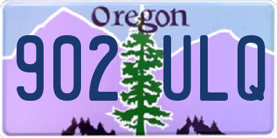 OR license plate 902ULQ
