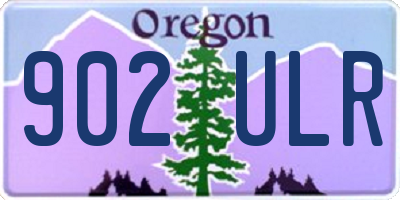 OR license plate 902ULR
