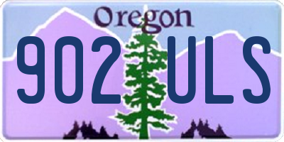 OR license plate 902ULS