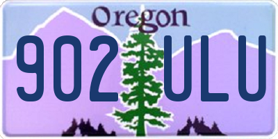 OR license plate 902ULU