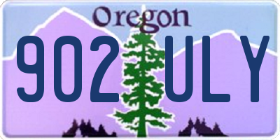 OR license plate 902ULY