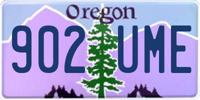OR license plate 902UME