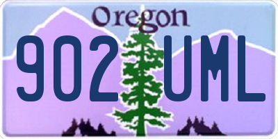 OR license plate 902UML