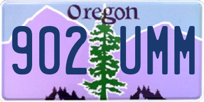OR license plate 902UMM
