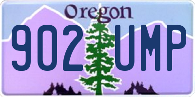OR license plate 902UMP