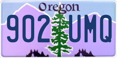 OR license plate 902UMQ