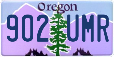 OR license plate 902UMR