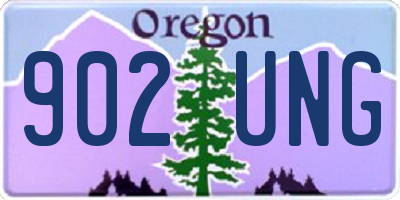 OR license plate 902UNG