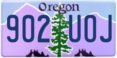 OR license plate 902UOJ