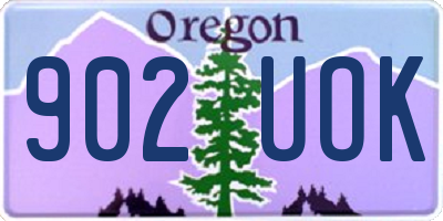 OR license plate 902UOK