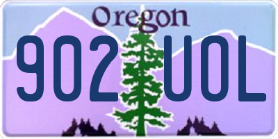 OR license plate 902UOL