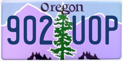 OR license plate 902UOP