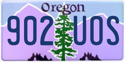 OR license plate 902UOS