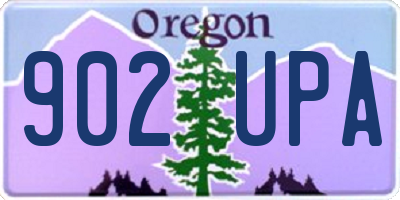 OR license plate 902UPA