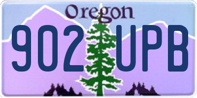OR license plate 902UPB