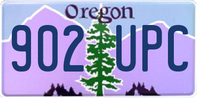 OR license plate 902UPC
