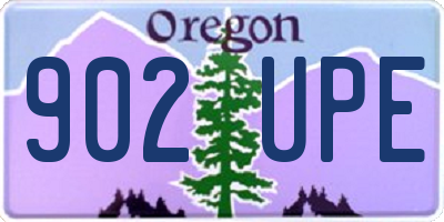 OR license plate 902UPE