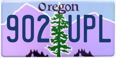 OR license plate 902UPL