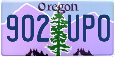 OR license plate 902UPO