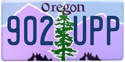 OR license plate 902UPP