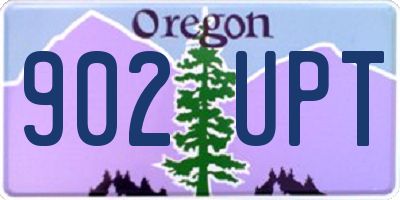 OR license plate 902UPT